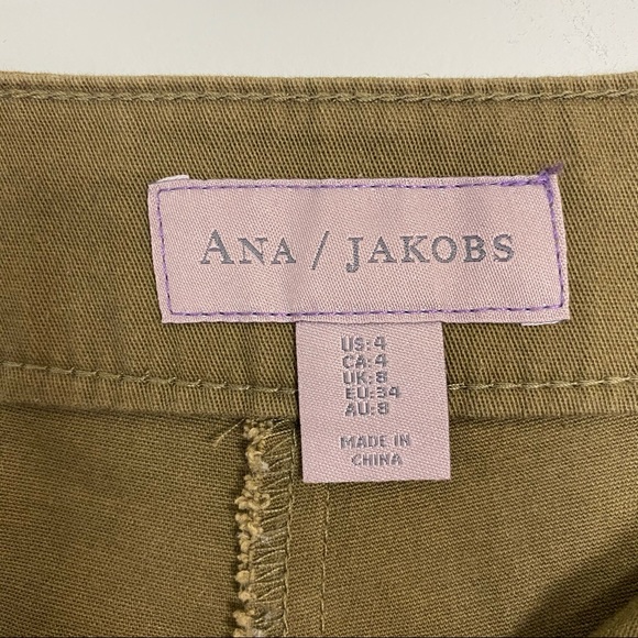 Ana Jakobs Crop Raw Hem Flare Pants Size 4 - Picture 7 of 8